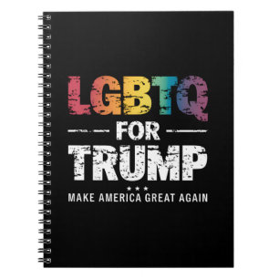 CADERNO ESPIRAL LGBTQ PARA TRUMP GAY LÉSBICA PARA TRUMP 2024 