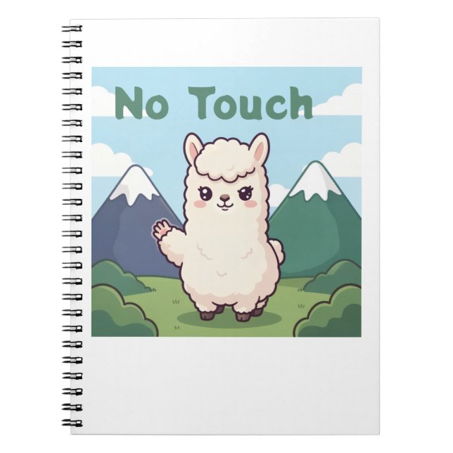 Caderno Espiral Lhama Fofa  (Frente)