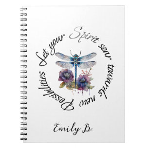 Caderno Espiral Libélula - espírito de novas possibilidades person