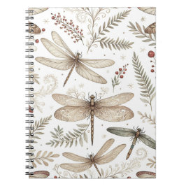 Caderno Espiral Libélulas Espírito de Feriado
