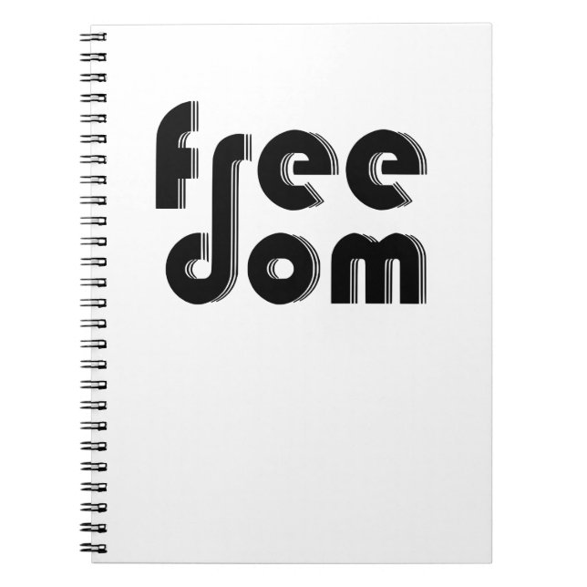 Caderno Espiral liberdade (Frente)