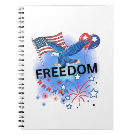 Caderno Espiral Liberdade dos EUA