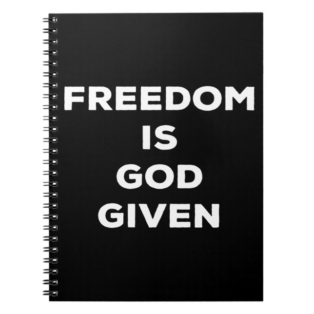 Caderno Espiral Liberdade é Deus (Frente)