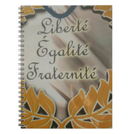 Caderno Espiral Liberdade, Igualdade, Fraternidade: Futuro Floread