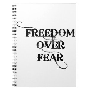 Caderno Espiral Liberdade sobre o medo