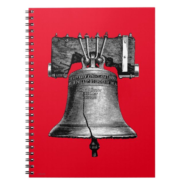 Caderno Espiral Liberty Bell, século XIX (Frente)