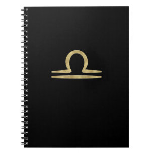 Caderno Espiral LIBRA Dourada setembro outubro Astrologia de anive