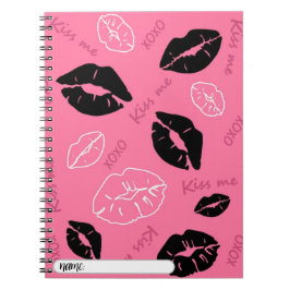 Caderno Espiral libreta con fondo xoxo