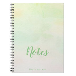 Caderno Espiral Libreta de espiral acuarela tonos suaves