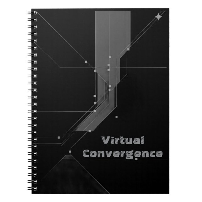 Caderno Espiral Libreta Espiral 'Glitch Controlado' - Arte Abstrac (Frente)