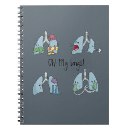 Caderno Espiral Libreta espiral: Oh! My Lungs!