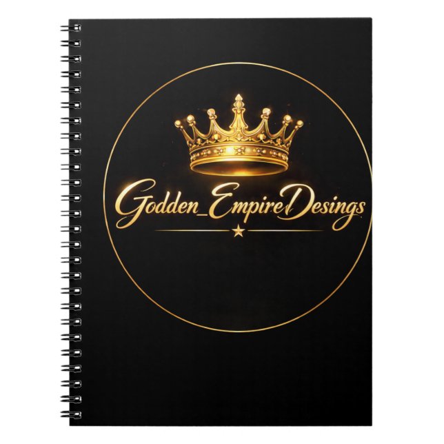 Caderno Espiral libreta personalizada, con diseño de lujo (Frente)