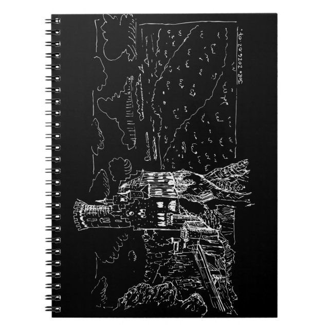 Caderno Espiral Lichtenstein Castle (Frente)