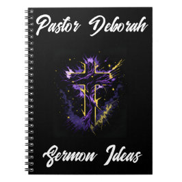 Caderno Espiral Líder da Igreja Pastor Ideia Sermon Personalizada