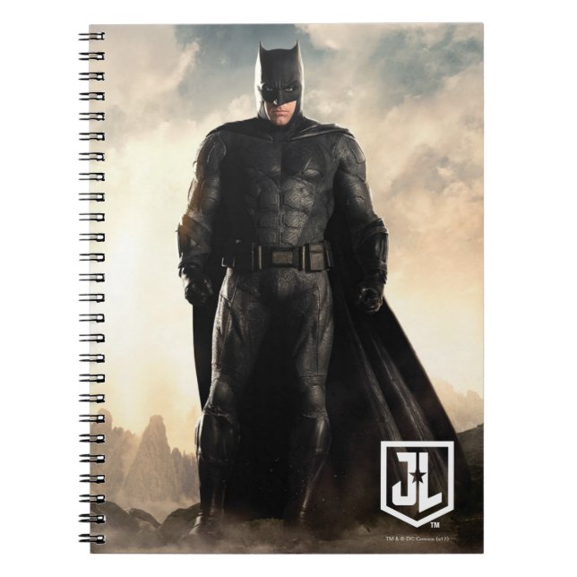 Caderno Espiral Liga da Justiça | Batman No Battlefield (Frente)
