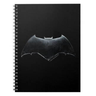 Caderno Espiral Liga da Justiça | Símbolo de Batman Metálico