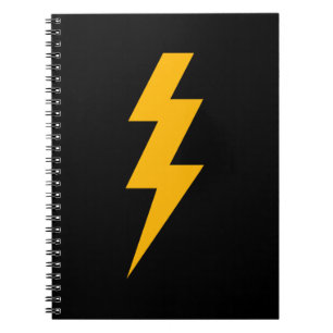 Caderno Espiral Lightning Bolt Yellow