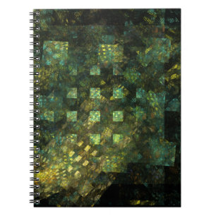 Caderno Espiral Lights in the City Abstract Art Notebook
