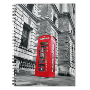 Caderno Espiral Ligue-me quando estiver no notebook de Londres