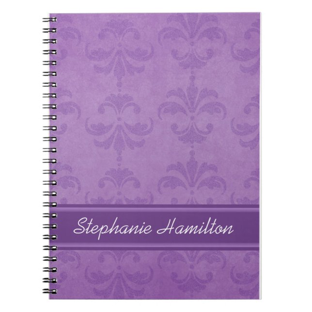 Caderno Espiral Lilac Damask (Frente)