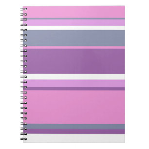 Caderno Espiral Lilac stripes
