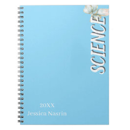 Caderno Espiral Lilás Minimalista Texto Vertical Assunto Escolar