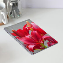 Lilases Asiáticos Vermelhos Floral Personalizado
