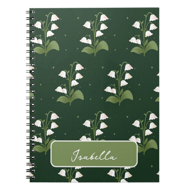 Caderno Espiral Lily do Bloco de Notebooks Espirais Florais do Val (Frente)