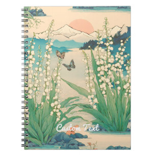 Caderno Espiral Lily of the Valley Birth Month Flower Japonês