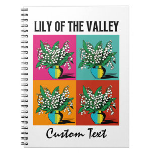 Caderno Espiral Lily of the Valley May Birth Month Flower Gardener