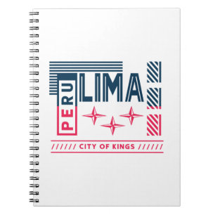 Caderno Espiral Lima Peru Cidade dos Reis Tipografia Urbana Design