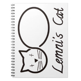 Caderno Espiral limniscate le chat de lemni