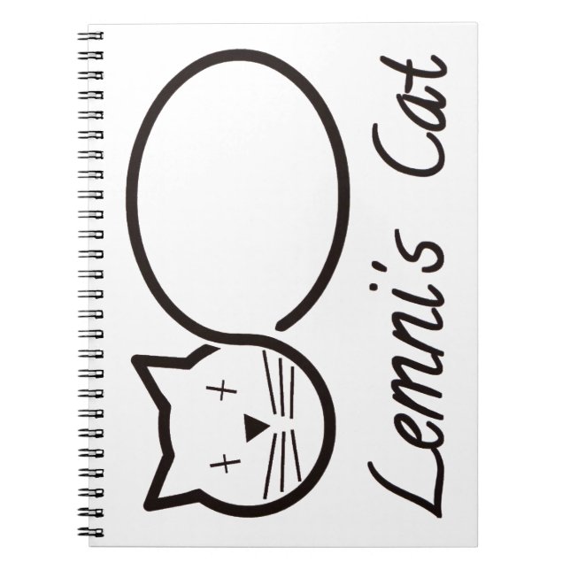 Caderno Espiral limniscate le chat de lemni (Frente)