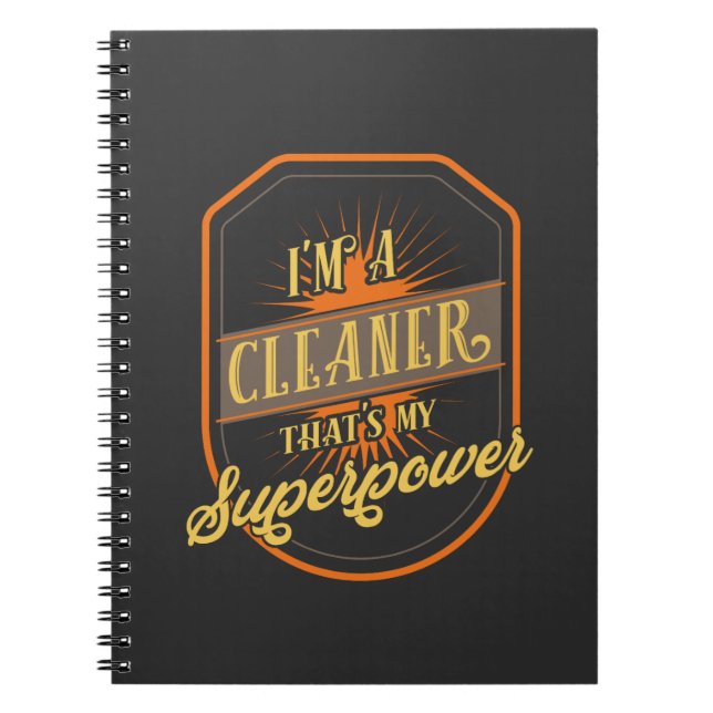 Caderno Espiral Limpador (Frente)