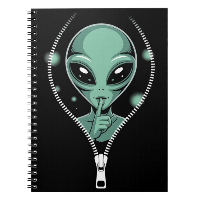 Caderno Espiral Limpeza de alienígena (Frente)