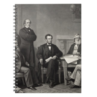 Caderno Espiral Lincoln Lendo a Proclamação da Emancipação