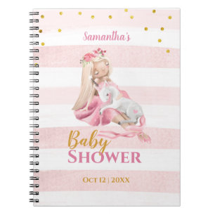 Caderno Espiral Linda Ballerina Chá de fraldas do Unicórnio