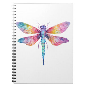 Caderno Espiral Linda Dragonfly Beija Inseto Celestial Lover