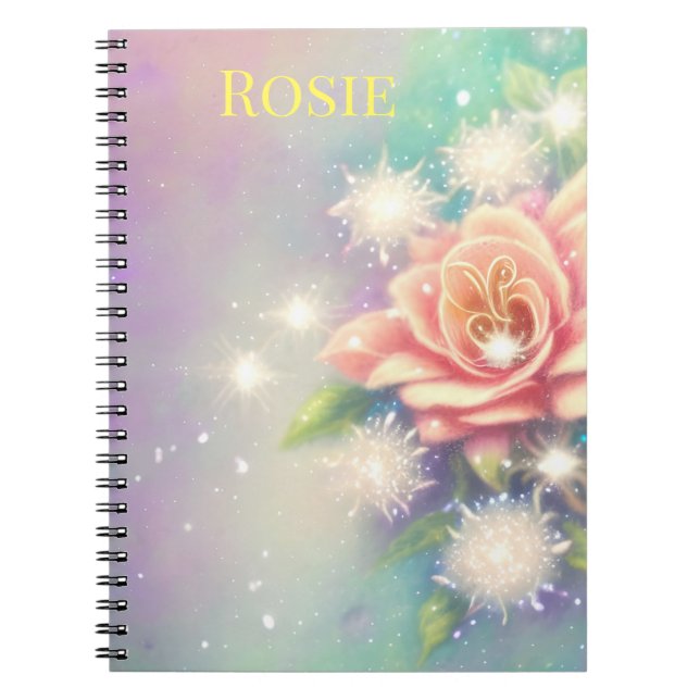 Caderno Espiral Linda flor (Frente)