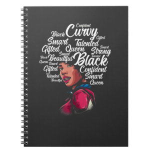 Caderno Espiral Linda Mulher Negra Afro Hair Queen