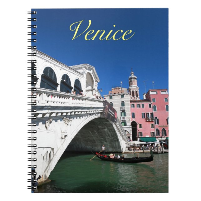 Caderno Espiral Linda Veneza, Ponte Rialto (Frente)