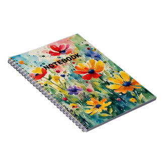 Caderno Espiral Lindas Flores e Rosas Doces