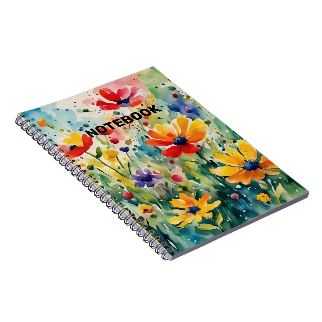 Caderno Espiral Lindas Flores e Rosas Doces (Lado Direito)