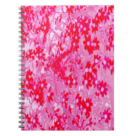 Caderno Espiral Lindas Flores Vermelhas