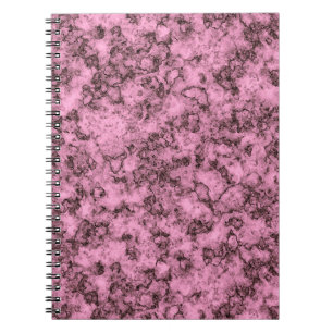 Caderno Espiral Lindas veias escuras e brilhantes de mármore rosa