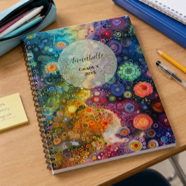 Caderno Espiral Lindo Caprichoso Colorido Volta às Aulas