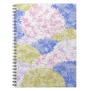 Caderno Espiral Lindos Campos De Hydrangeas