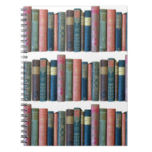 Caderno Espiral Lindos livros antigos e bonitos, espinhos de livro