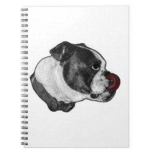 Caderno Espiral Língua-Boca Bulldog