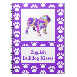 Caderno Espiral Lingueta de Cachorro-Grande Inglês Silhute Pet Pur